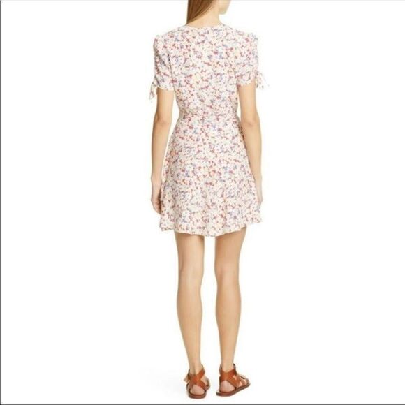 Polo Ralph Lauren Floral Crepe Wrap Dress, Sakura Floral Size 12 - Picture 8 of 10